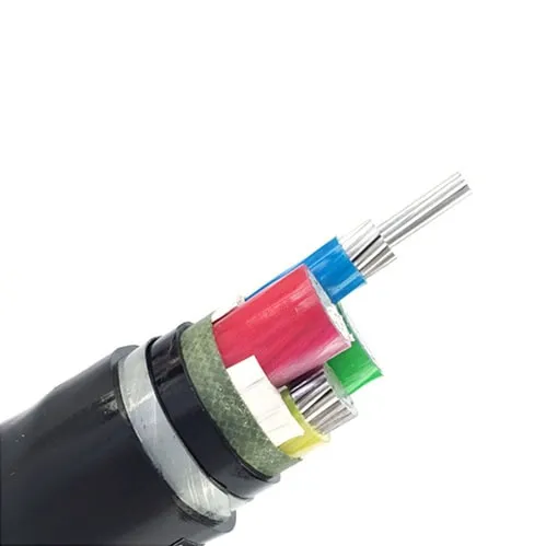 3-phase power cable installed in underground trench with proper sand bedding and protective covering