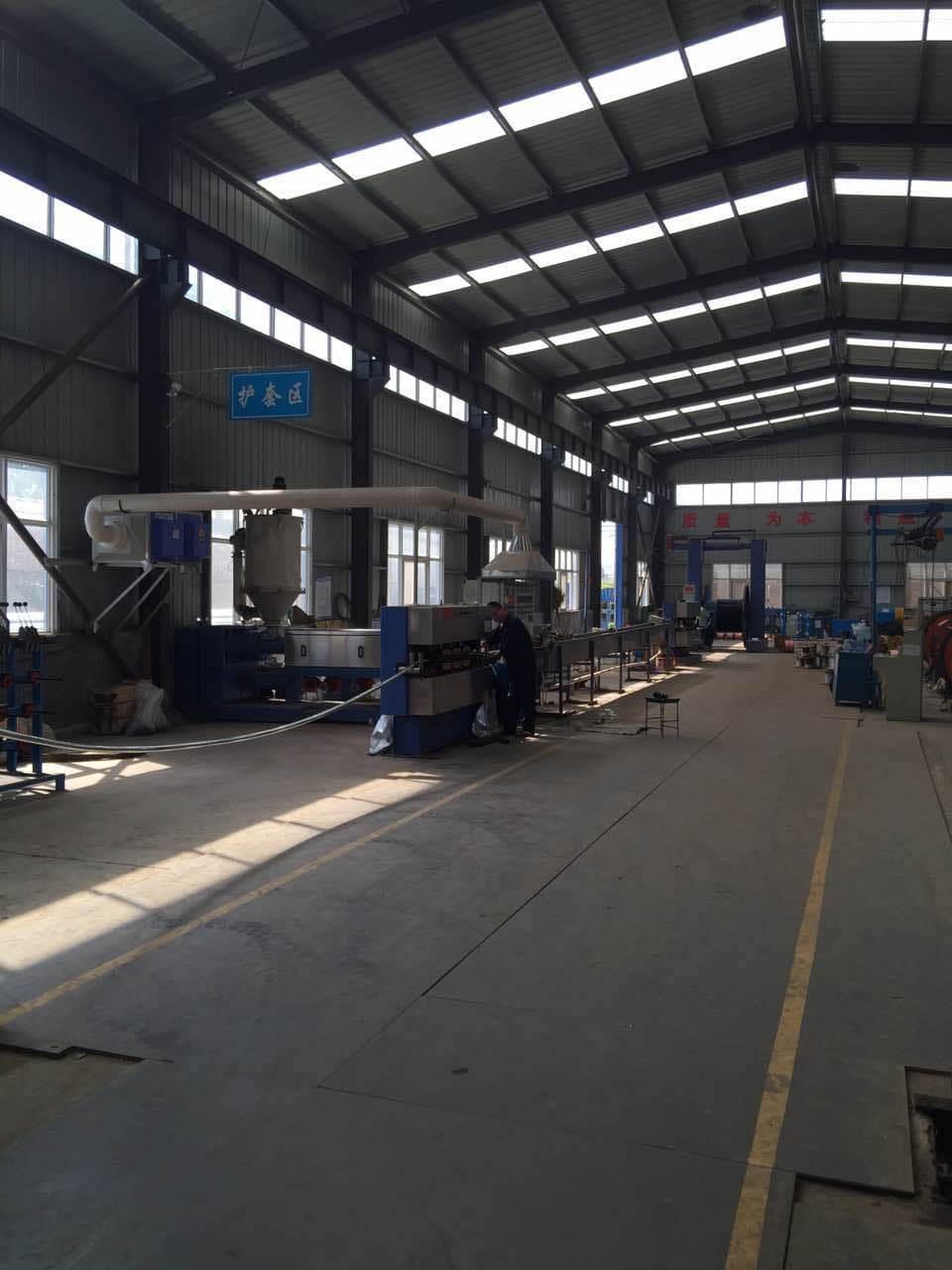 XLPE cable production line at our Henan factory