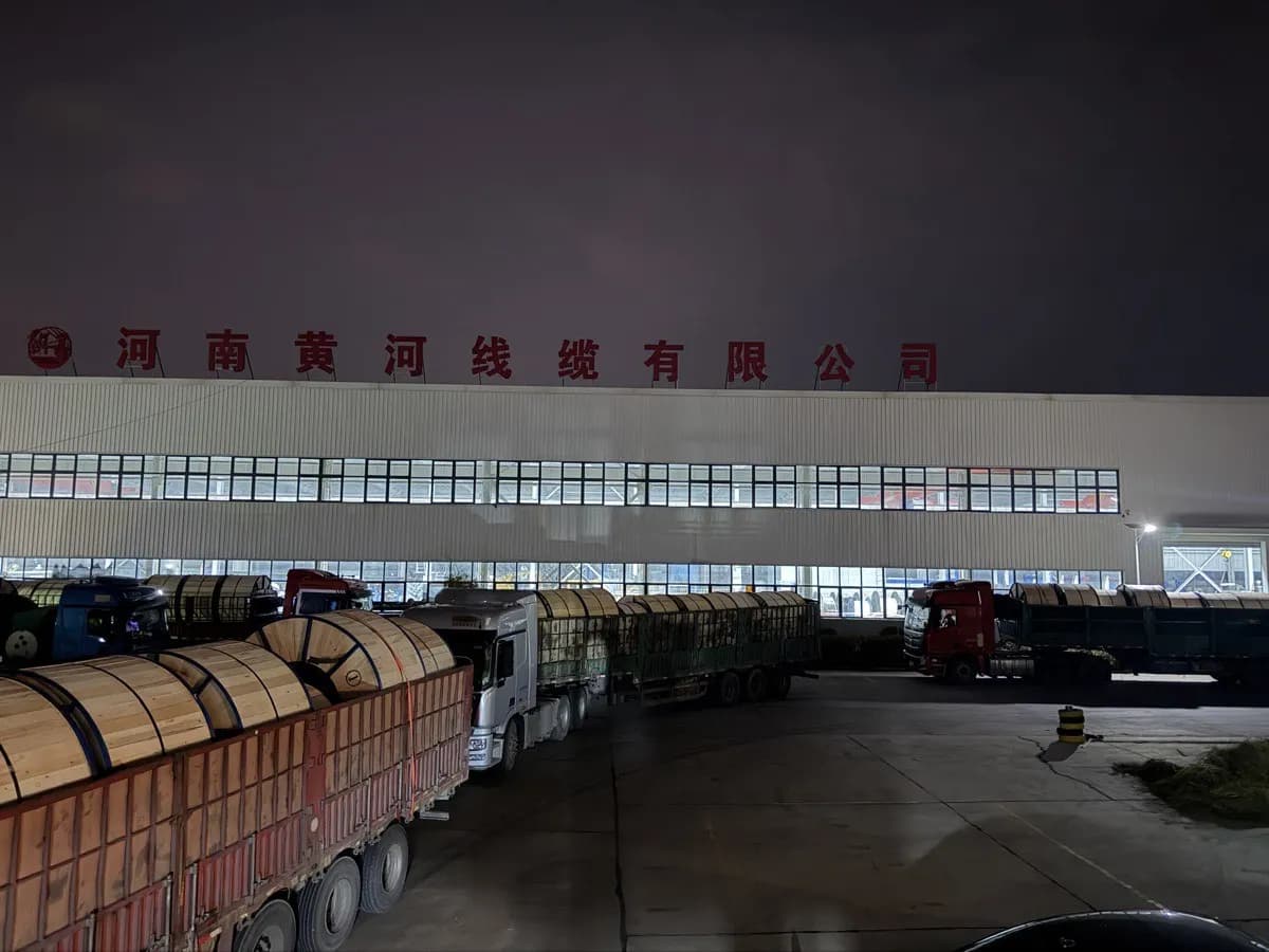 Cable drums loaded into shipping container for export