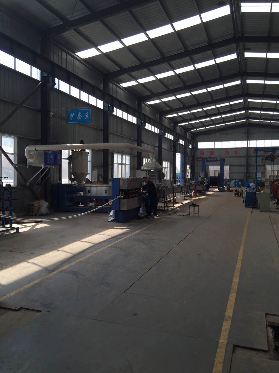 XLPE cable production line at our Henan factory
